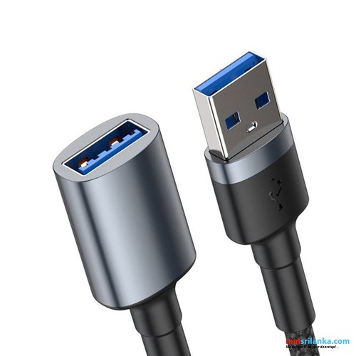 Baseus AirJoy Series USB3.0 Extension Cable 1m Cluster Black